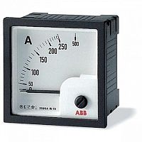Амперметр щитовой ABB AMT 50А AC, аналоговый, кл.т. 1,5 AMT1-A1-50/72 |  код. 2CSG312100R4001 |  ABB